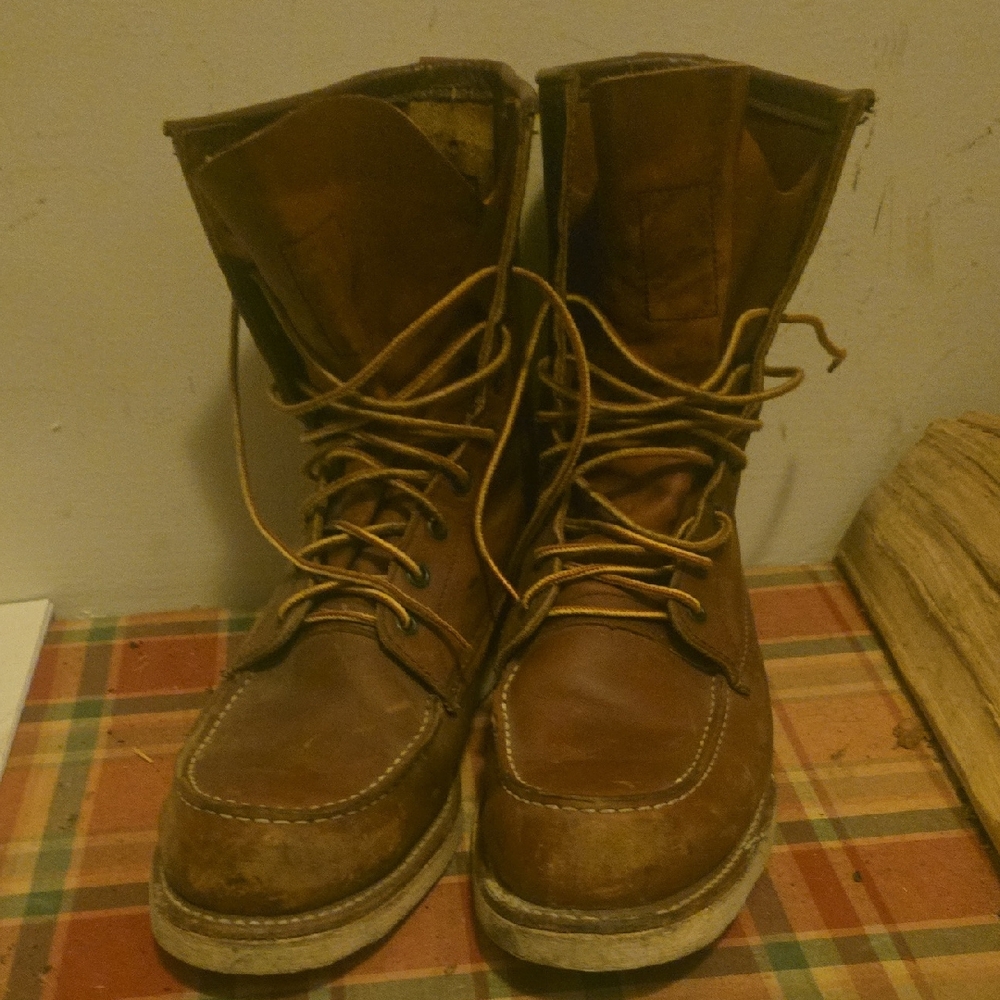 Red Wing Shoes Rustic Brown Leather Boots